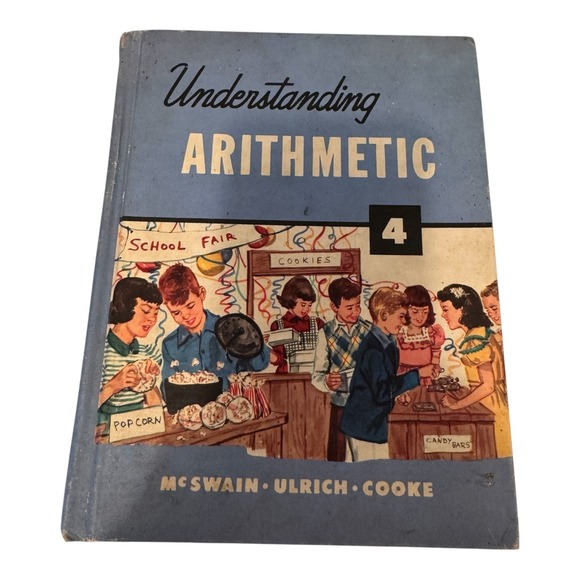 Other - Vintage 1943 School Math Book Living Arithmetic Grade 4 Textbook